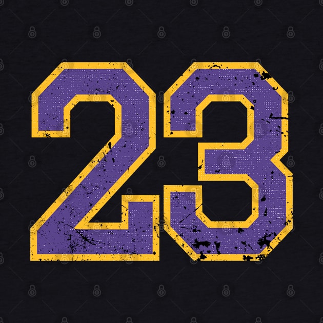 23 Cool Distressed Lebron James Jersey Number BASKETBALL-7 by itsMePopoi